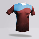  Century Soccer Victoria Style Jersey in Sky Blue and Burgundy at Commerce CA
