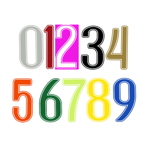 Out Line Style Numbers