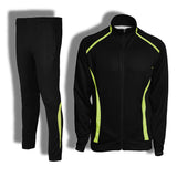 Black and Neon Zunro Style Warmup Jacket and Pants from Century Soccer